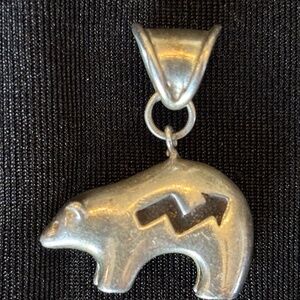 Sterling Silver Bear Pendant